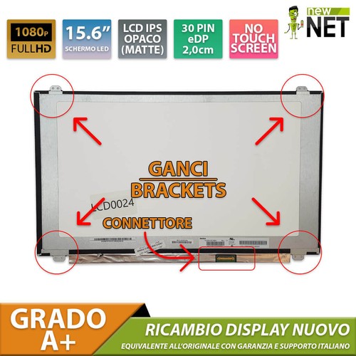 Pannello display lcd 6 - pannello, 15,6